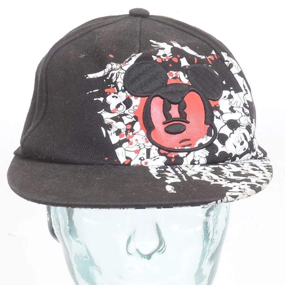 Disney Parks Angry Mickey Mouse Kids Youth Adult Baseball Cap Snapback Hat
